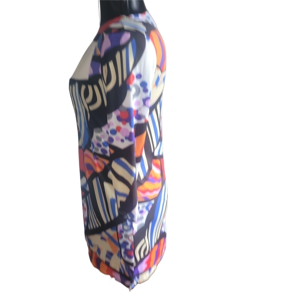Adore Mid-length Dress In A Colorful Abstract Print - Picture 5 of 7